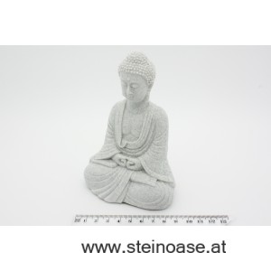 Buddha sitzend,  Steinoptik